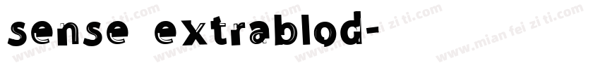 sense extrablod字体转换